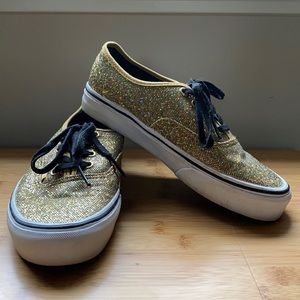 Vans Authentic Glitter Gold Shoes